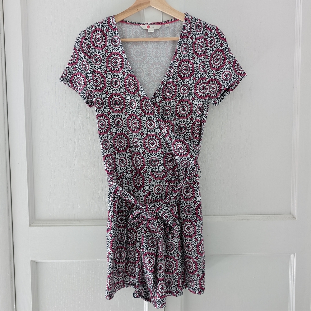 Boden Wrap Romper Short Sleeve